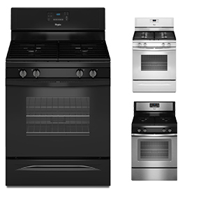 Deluxe Self Clean Gas Range – White, Black or Stainless