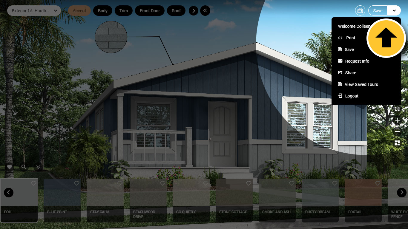 personal Design Center Account to compare and share designs