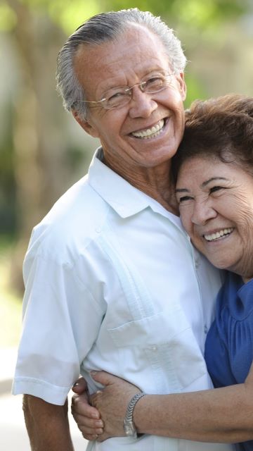 photo of a couple embracing