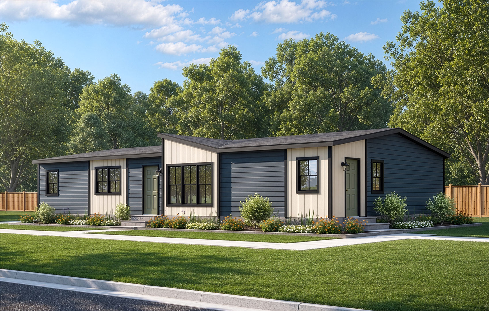The Axis, a Studio Collection model in the Alpha Series, boasts the curb appeal with visual depth and timeless charm