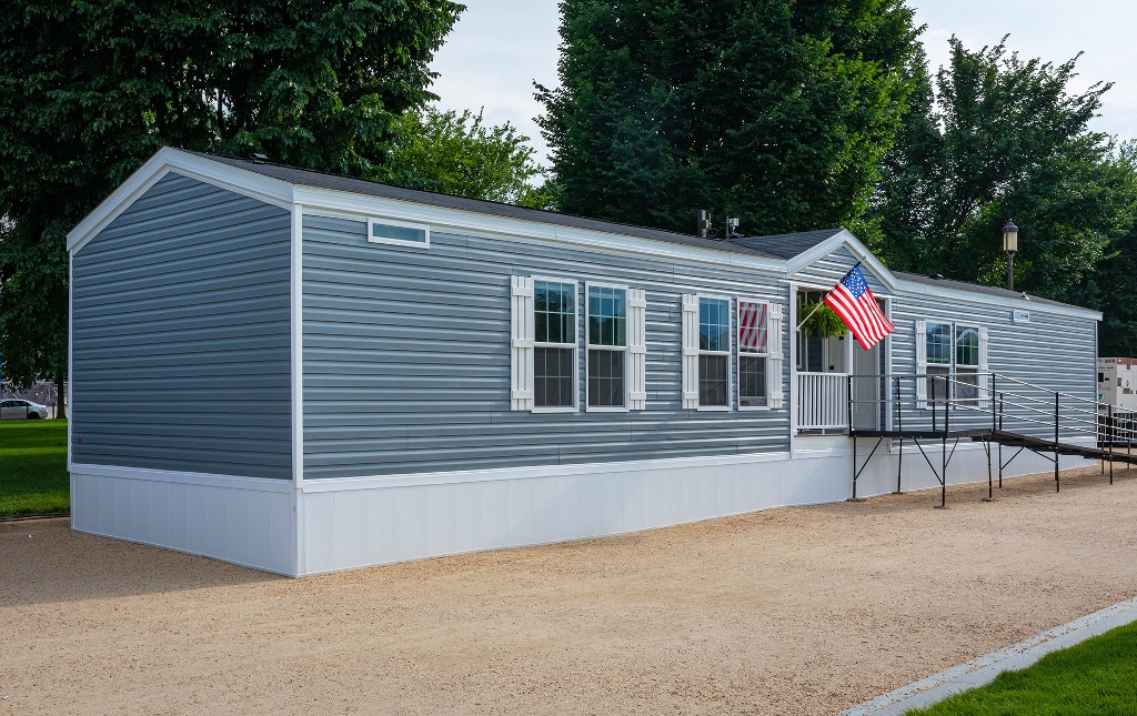 Full exterior view of a Cavco Manufactured Home on the National Mall, Homes on the Hill 2022