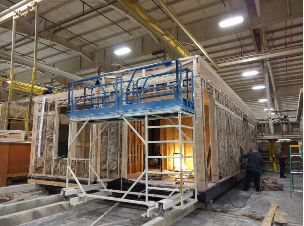 inside the Cavco - Montevideo manufacturing facility