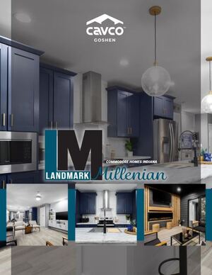 Brochure of the Landmark Millenian Manufactured Cavco-Goshen Modular Homes Formerly Commodore Homes Indiana