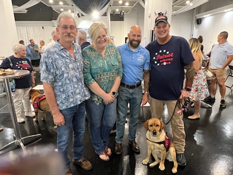 graduation celebration for Athena, Service Dog in Training, Sponsored by Chariot Eagle Homes